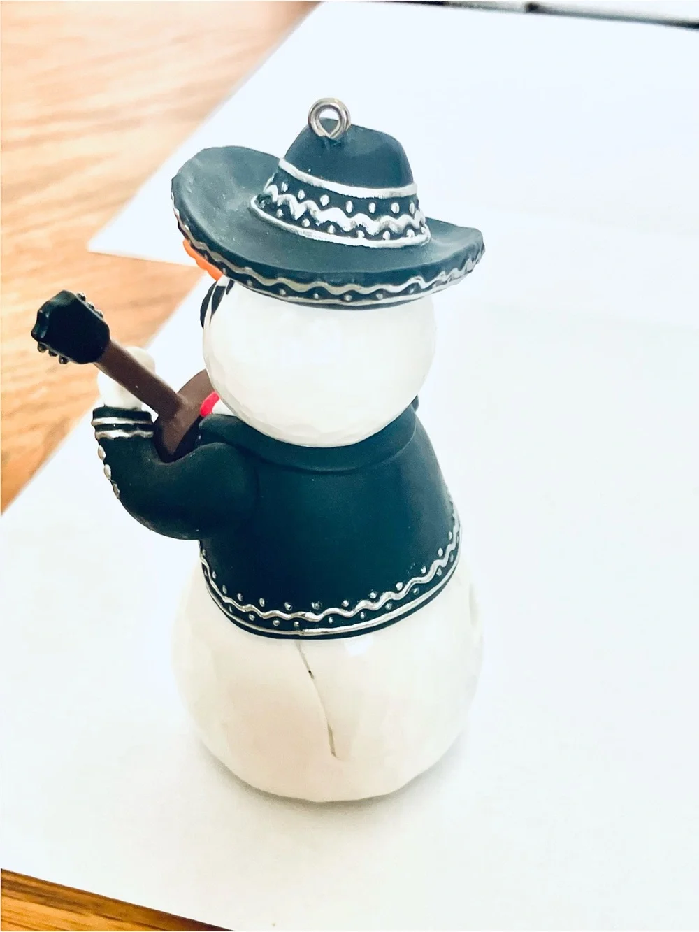 Hallmark 2013 Feliz Navidad Snowman Ornament Works Needs Batteries Read